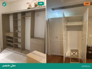 قبل وبعد التركيب