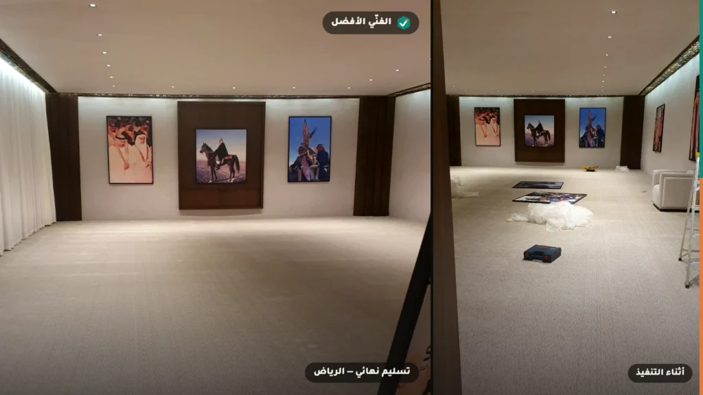 تعليق لوحات على الجدار بالرياض — الفنّي الأفضل