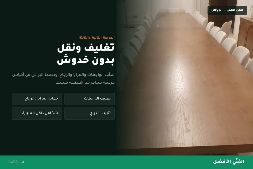 التغليف الذي يمنع الخدوش أثناء النقل