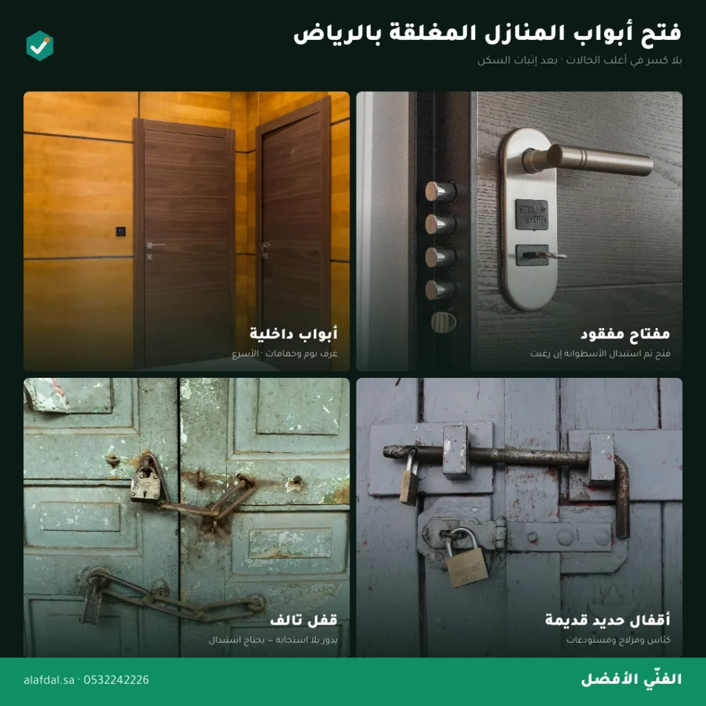 فني فتح ابواب بالرياض — الفنّي الأفضل